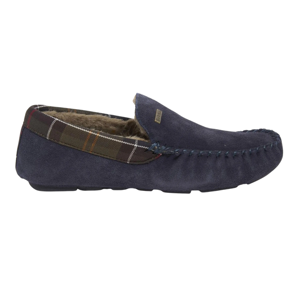 Barbour Monty Slippers in Navy