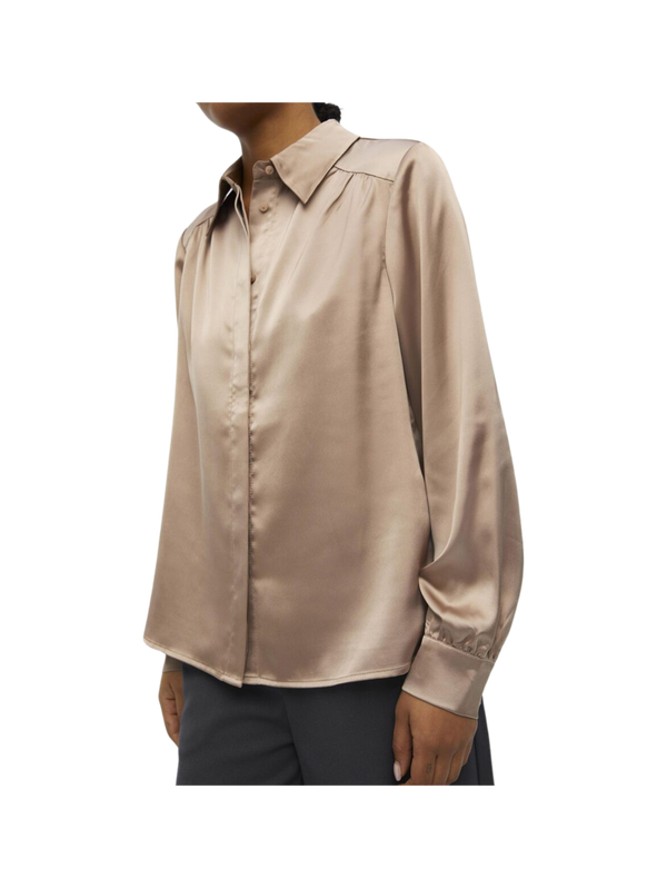 Object Sateen Long Sleeved Shirt for Women