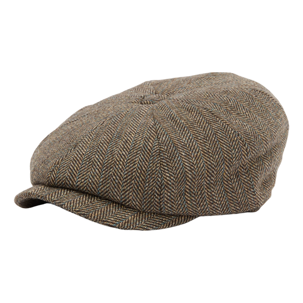 Barbour Fyne Tweed Baker Boy Cap