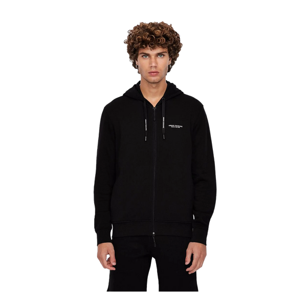 Armani Exchange Logo Zip Through Hoodie for Men