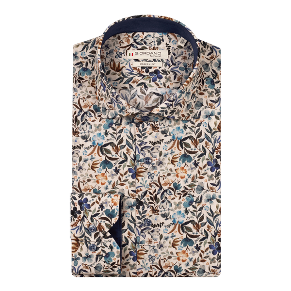 Giordano Long Sleeve Floral Shirt
