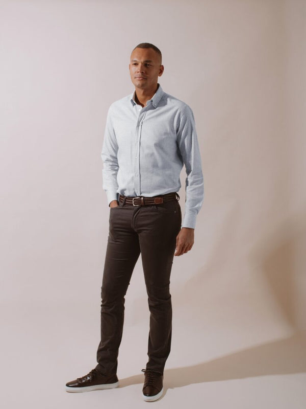 William David Southwold Button Down Check Shirt