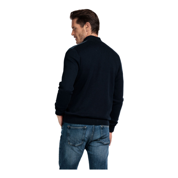 Baileys Full Zip Contrast Sleeve Knit