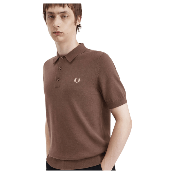 Fred Perry Short Sleeve Knitted Polo Shirt