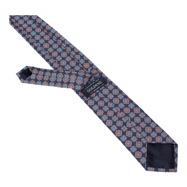 Golding Medallion Flower Print Tie