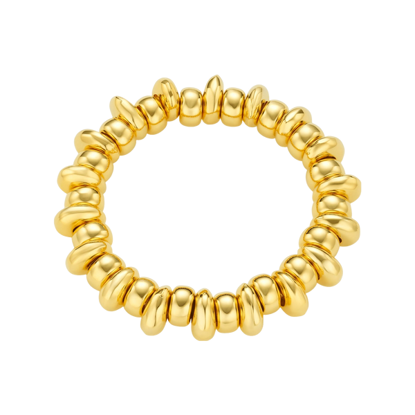 Orelia Jewellery Polished Metal Nugget Stretch Bracelet