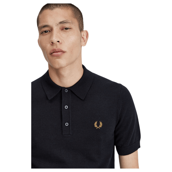 Fred Perry Short Sleeve Knitted Polo Shirt