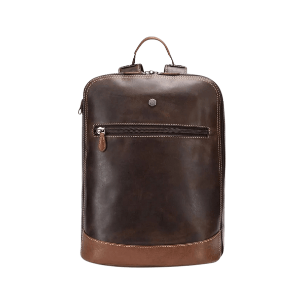 Jekyll & Hide Soho Two-Tone Leather Double Compartment Laptop Backpack