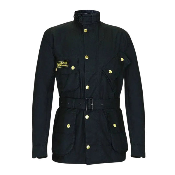 Barbour International Original Waxed Jacket for Men in Black