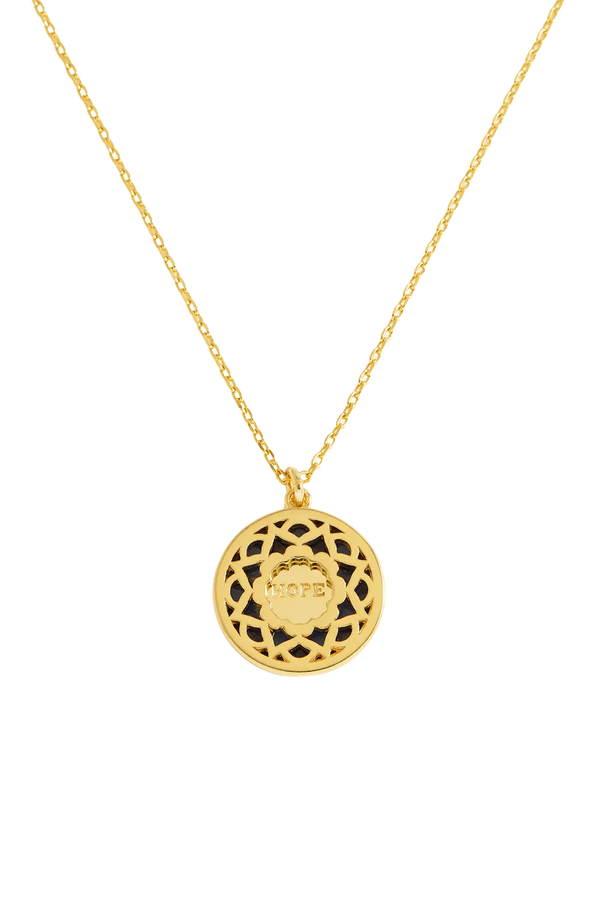 Estella Bartlett Blue Enamel Mandala Necklace