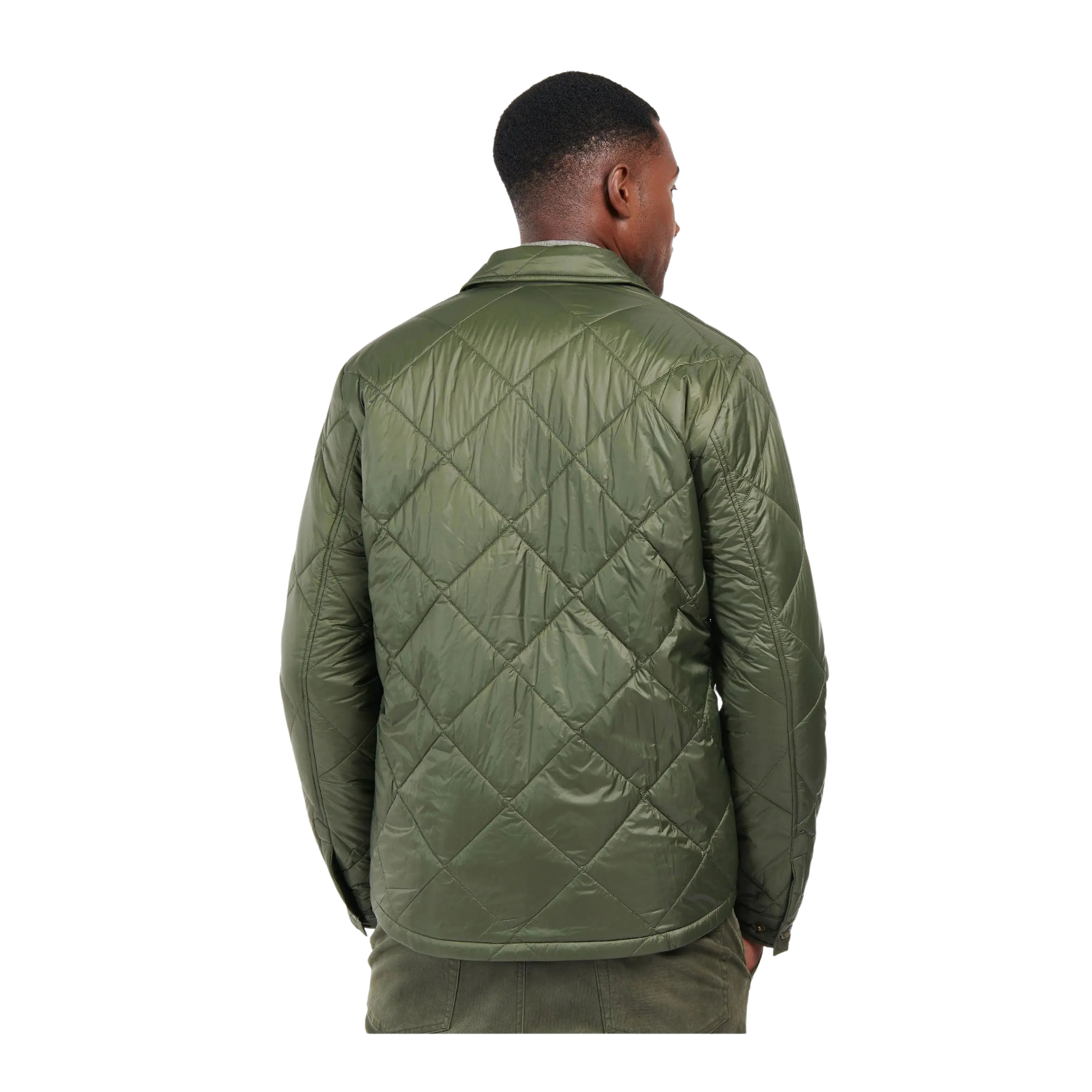 Mens barbour 2025 quilted bomber jacket