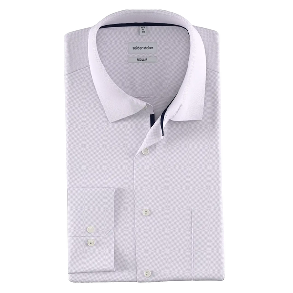 Seidensticker Regular Fit Long Sleeve Structured Finish Shirt