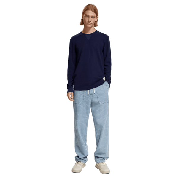 Scotch & Soda Waffle Long Sleeve T-Shirt