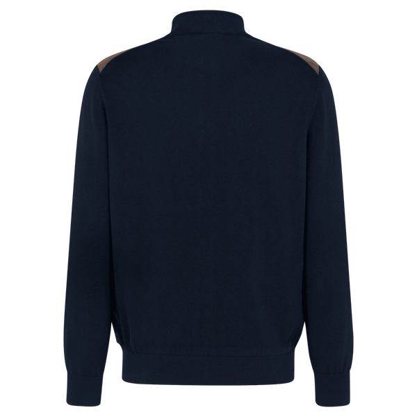 Bugatti Suede Front Zip Cardigan