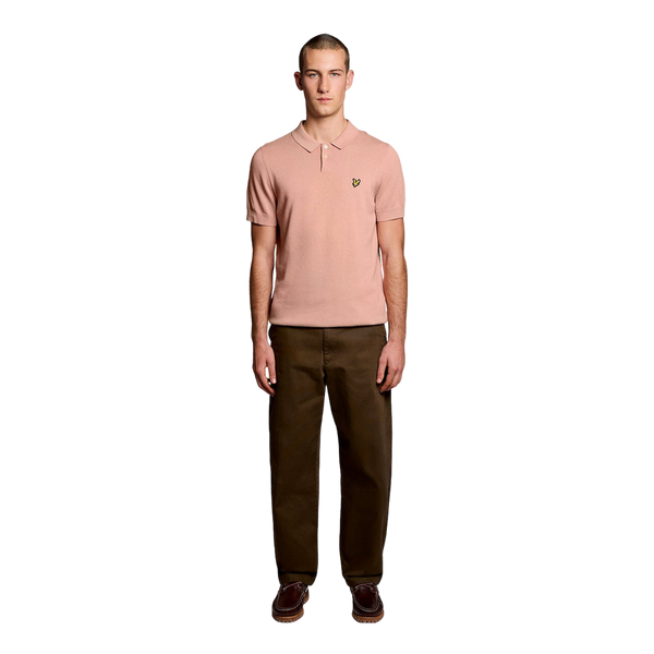 Lyle & Scott Cotton Short Sleeve Knitted Polo