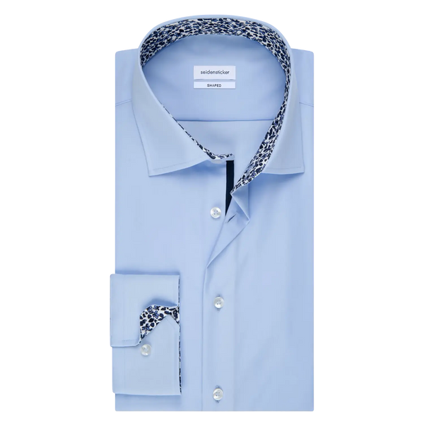 Seidensticker Long Sleeve Tailored Fit X-Tall Shirt With Trim