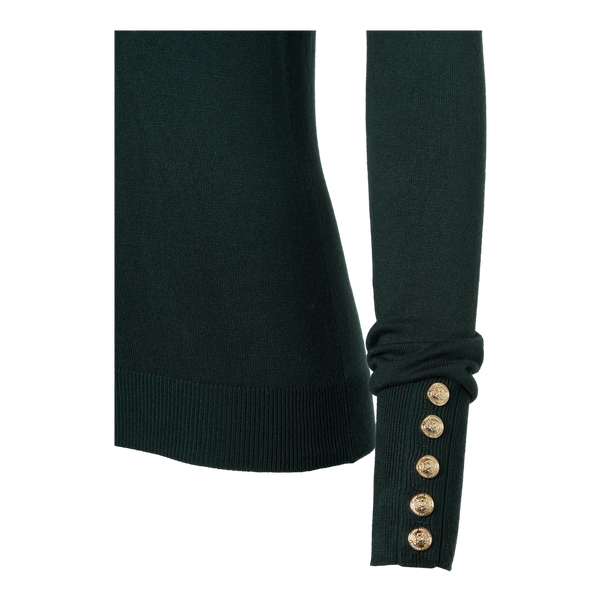 Holland Cooper Button Crew Neck Jumper