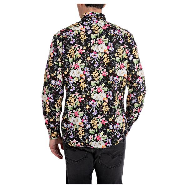 Replay Long Sleeve Floral Shirt for Men