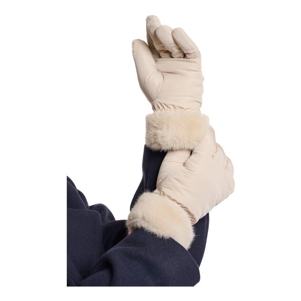 Rino & Pelle Omaire Padded Gloves With Faux Fur