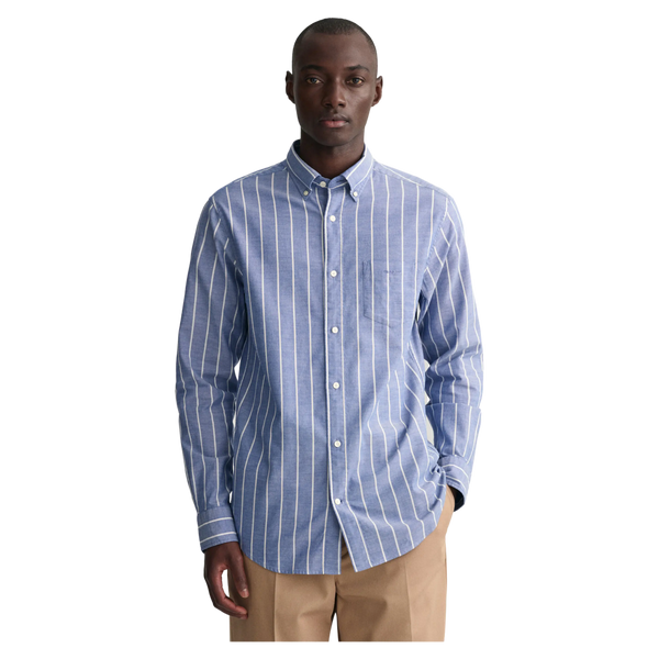 GANT Long Sleeve Stripe Oxford Shirt for Men