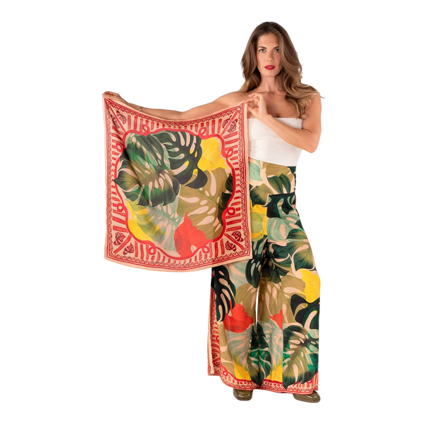 Powder Silk Square Scarf