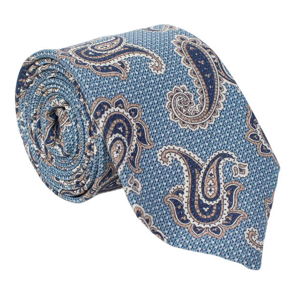 William David Textured Paisley Printed Tie