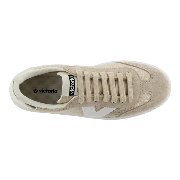 Victoria Barcelona Ciclista Metallic Canvas & Suede Lona Trainers