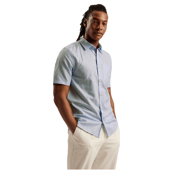 Ted Baker Palomas Short Sleeve Linen Shirt for Men