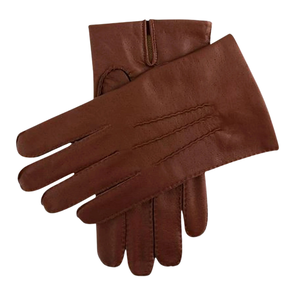 Dents Kent Leather Acrylic Gloves in Tan