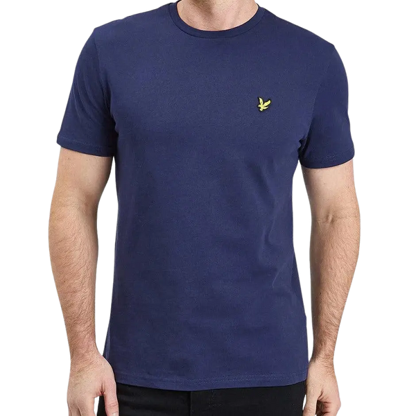 Lyle and Scott Crew Neck T-Shirt for Men in Navy