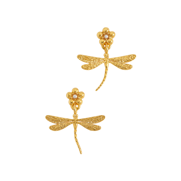 Estella Bartlett Flower & Dragonfly Earrings