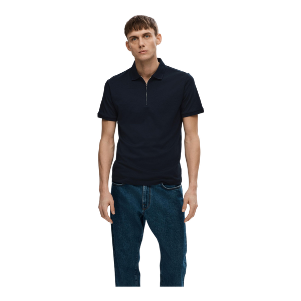 Selected Fave Zip Short Sleeve Polo