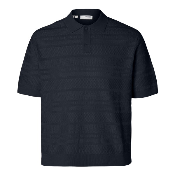 Selected Foam Short Sleeve Relaxed Structure Polo