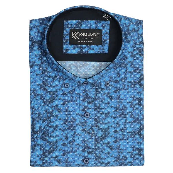 KAM Jeanswear Dyeshirt Short Sleeve Shirt for Men