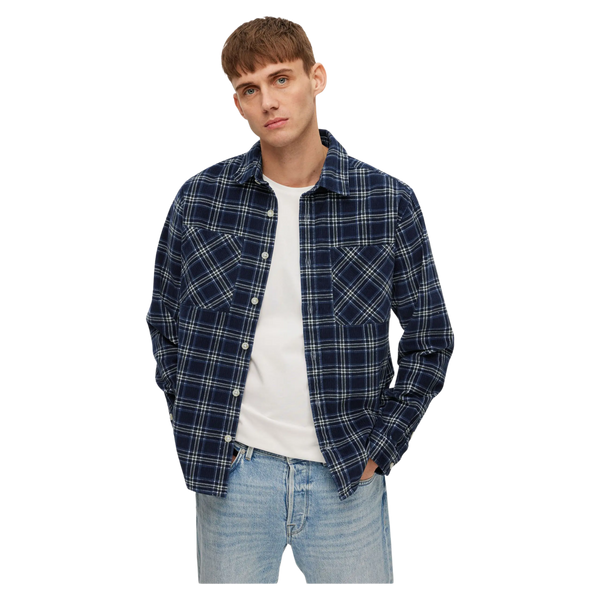 Selected Finn Long Sleeve Cord Overshirt