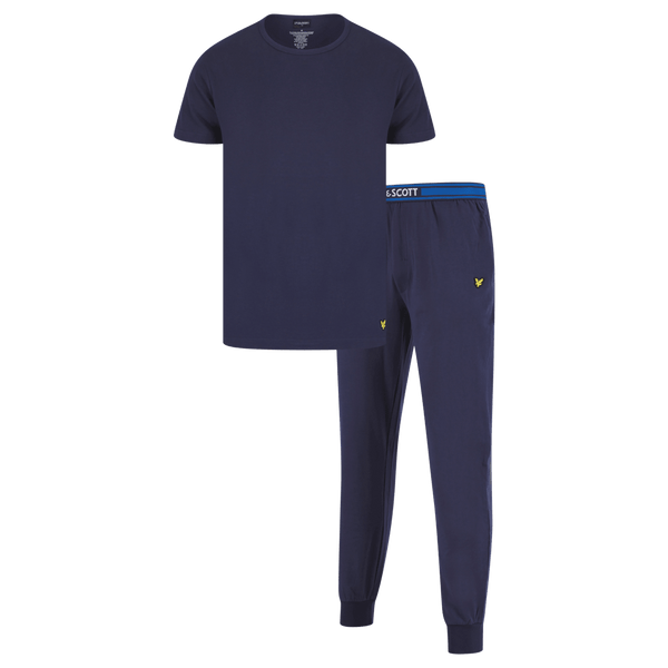 Lyle & Scott Cash Pyjama T-Shirt & Cuffed Trousers Set