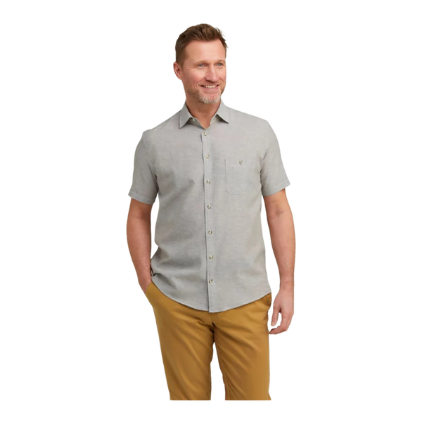 Double Two Linen/Cotton Short Sleeve Shirt