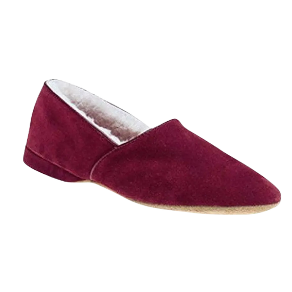 Draper of Glastonbury ANTON Slippers for Men in Wine