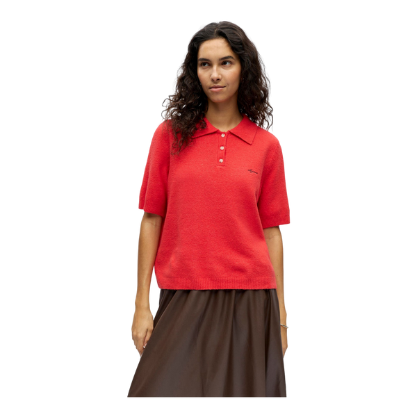 Object Objdebbie S/s Re Knit Polo
