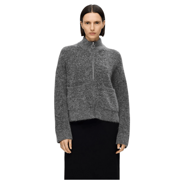 Selected Femme Sia Ras Knitted Zipper Cardigan