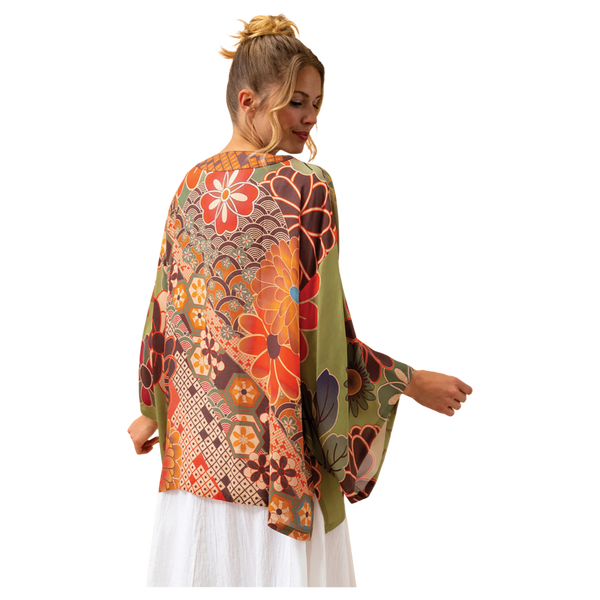 Powder 70s Kaleidoscope Floral Kimono Jacket