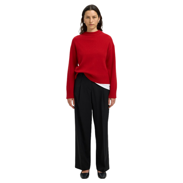 Selected Slfcille Ls Knit O-neck