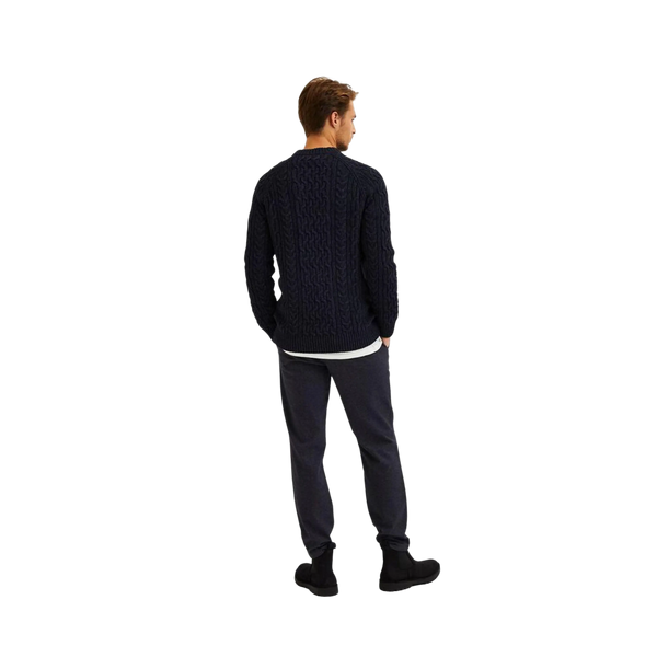 Selected Cable Crew Neck for Men