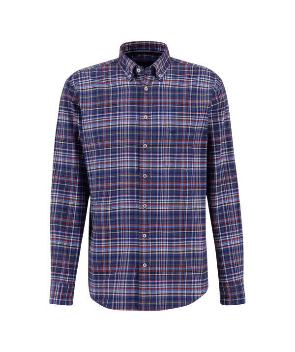 Fynch-Hatton Premium Flannel Check Shirt for Men