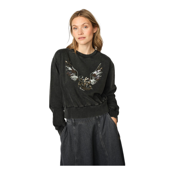 Mos Mosh Cosette O-Neck Long Sleeve Deco Sweatshirt