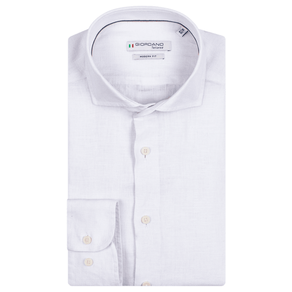 Giordano Long Sleeve Linen Blend Shirt for Men