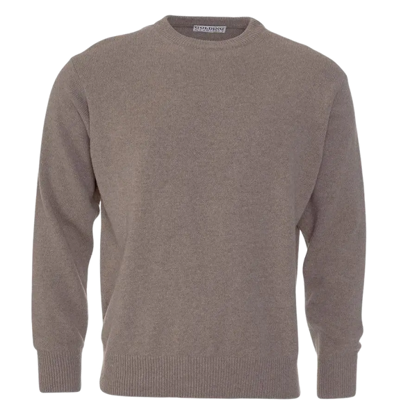 Golding Lambswool Crew Neck Sweater in Fawn