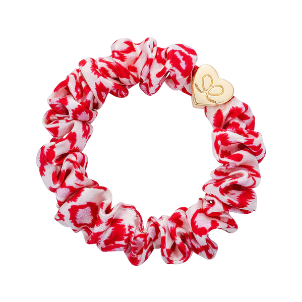 byEloise Gold Heart Silk Scrunchie