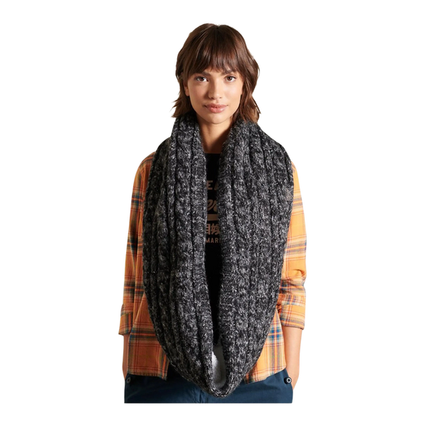 Superdry Tweed Cable Snood for Women