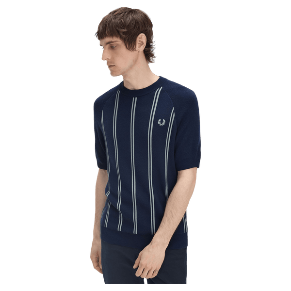 Fred Perry Stripe Knitted T-Shirt